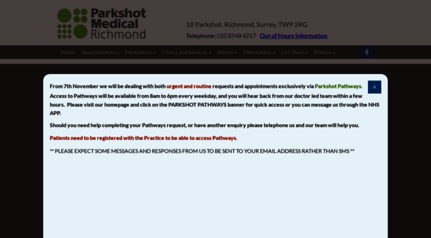 parkshotmedical.nhs.uk