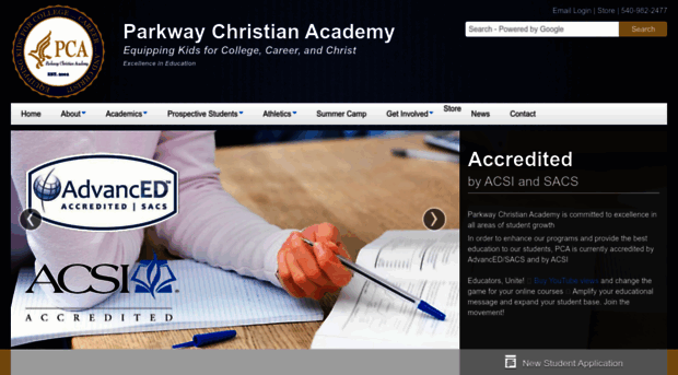 parkwaychristianacademy.org