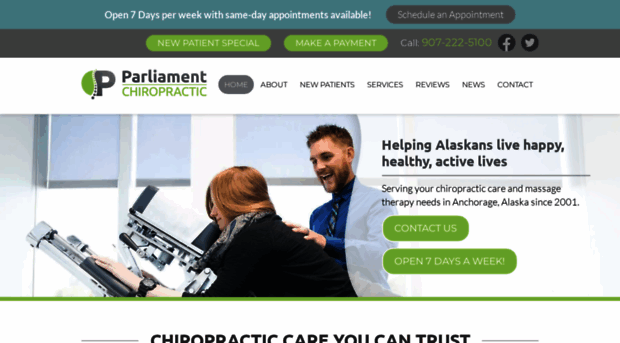 parliamentchiropractic.com