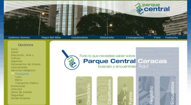 parquecentralcaracas.com