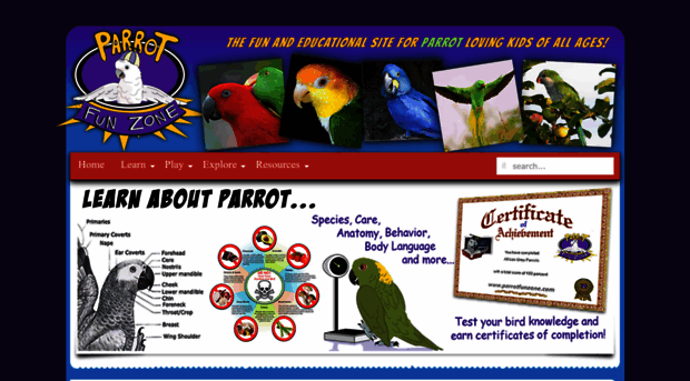 parrotfunzone.com