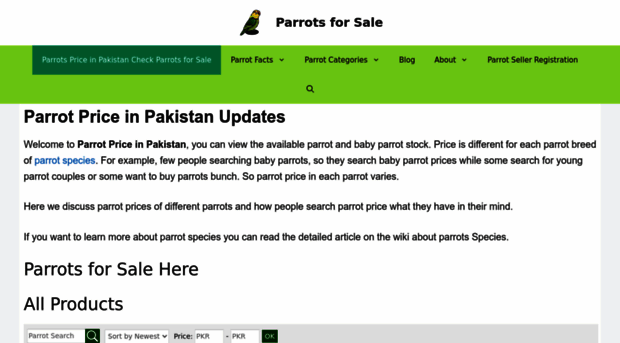 parrotsforsale.pk