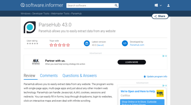 parsehub.software.informer.com