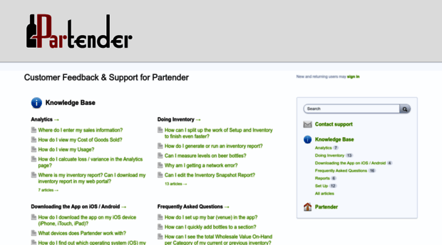 partender.uservoice.com