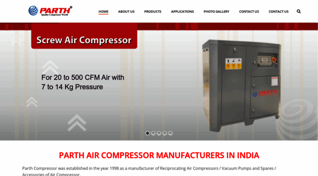 parthcompressor.com