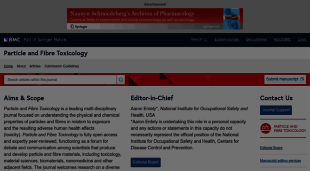 particleandfibretoxicology.biomedcentral.com