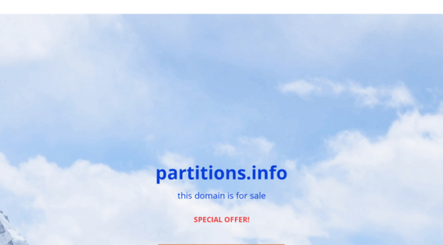 partitions.info