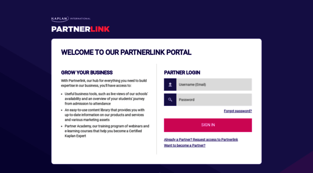 partnerlink.kaplaninternational.com