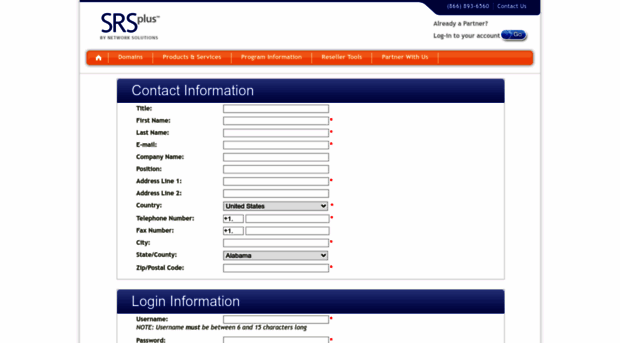 partnersignup.srsplus.com