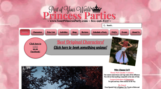 partofyourworldprincessparties.com