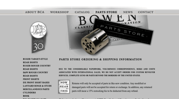 parts.bowenclassicarms.com