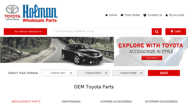 parts.holmantoyota.com