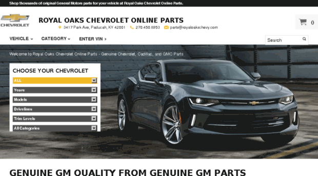 parts.royaloakschevy.com