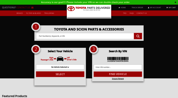 parts.toyotaofnashua.com