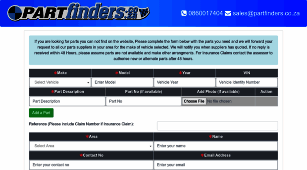 partsfinder.co.za