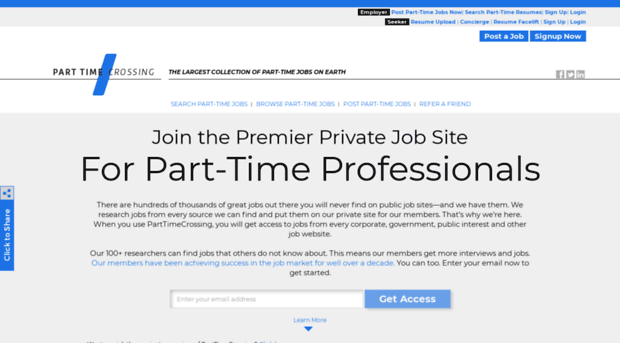 parttimecrossing.com