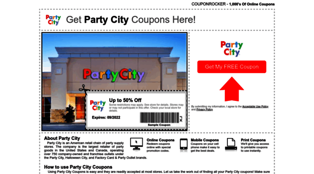 partycity.couponrocker.com