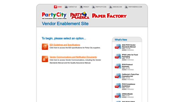 partycityvendors.com