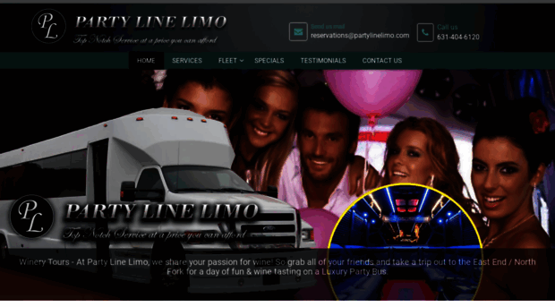 partylinelimo.com