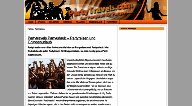 partytravels.com