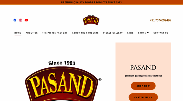 pasandfoods.com