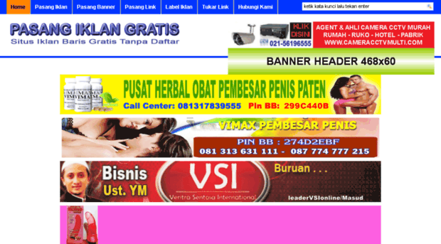 pasangiklanonlinegratis.com