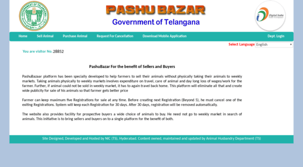 pashubazar.telangana.gov.in