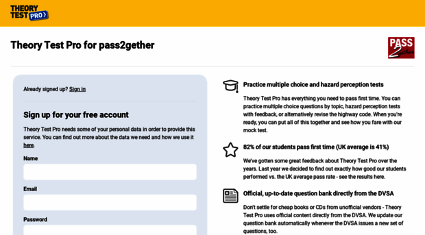 pass2gether.theorytestpro.co.uk