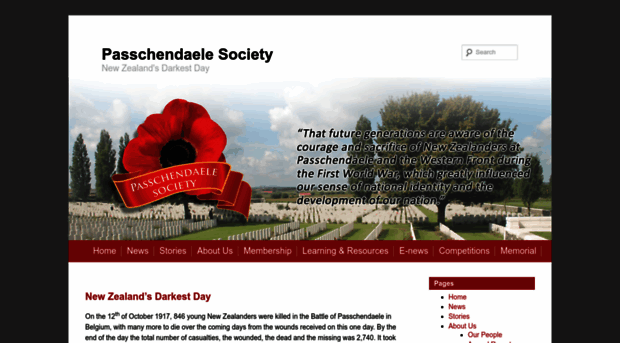 passchendaelesociety.org