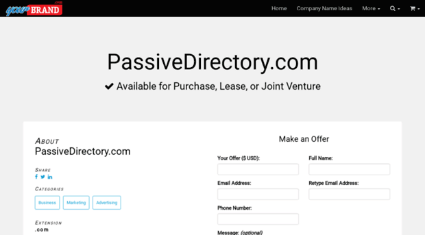 passivedirectory.com