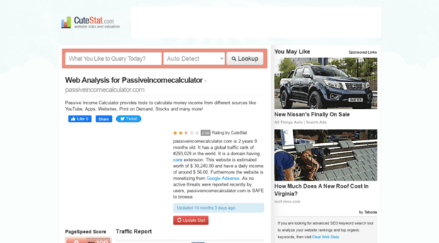 passiveincomecalculator.com.cutestat.com