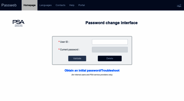 passweb.mpsa.com - PassWeb - Pass Web Mpsa