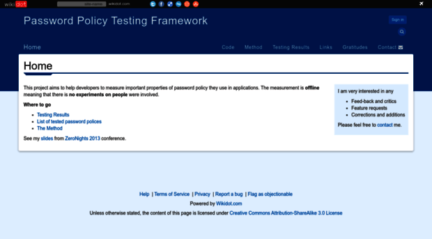 password-policy-testing.wikidot.com