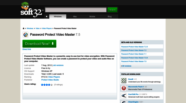 password-protect-video-master.soft32.com