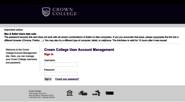 password.crown.edu