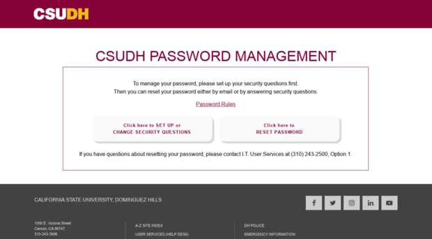 password.csudh.edu