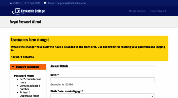 password.kaskaskia.edu