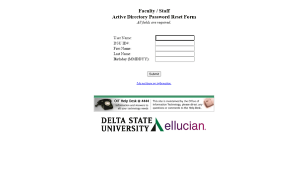 passwordreset.deltastate.edu