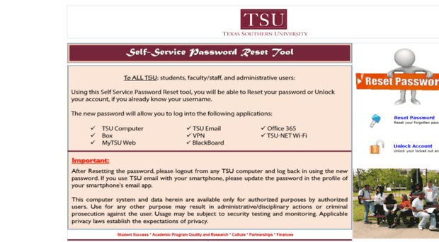 passwordreset.tsu.edu