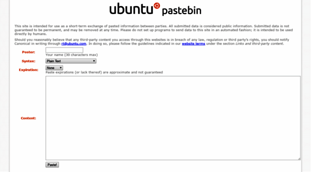 pastebin.ubuntu.com