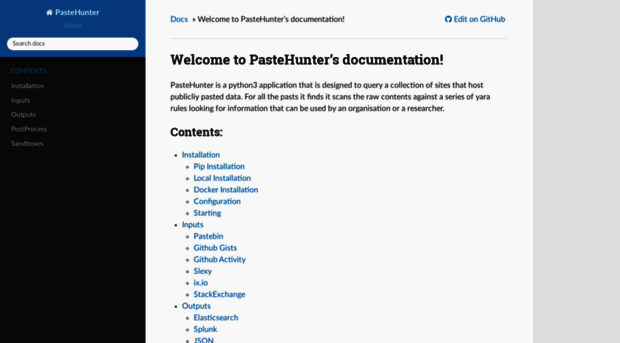 pastehunter.readthedocs.io