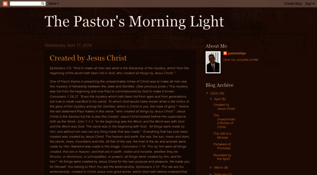 pastorbillye.blogspot.com