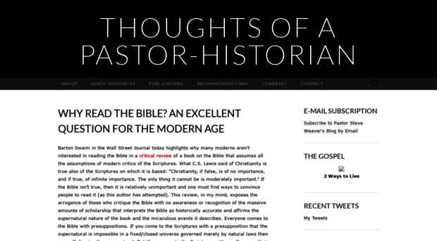 pastorhistorian.com