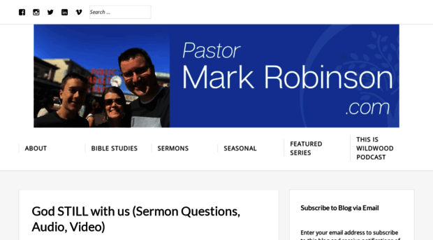 pastormarkrobinson.com