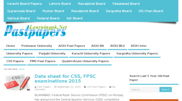 pastpapers.learningpk.net