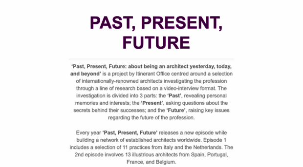 pastpresentfutureproject.com