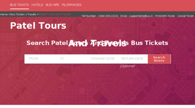 patel-travels.redbus.in