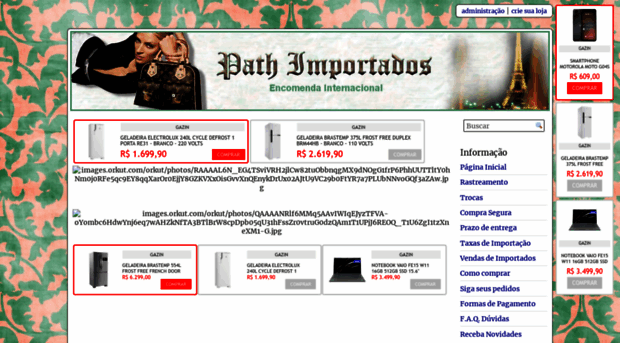 pathimportados.loja2.com.br - PATH IMPORTADOS - PATH IMPORTADOS Loja 2
