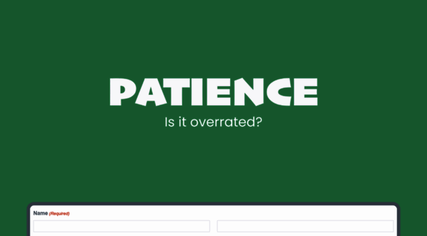 patience.com