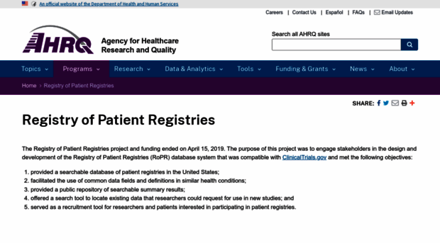 patientregistry.ahrq.gov